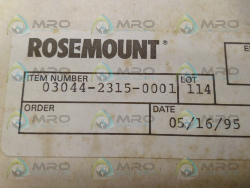 ROSEMOUNT 03044-2315-0001 DIAL NSMP