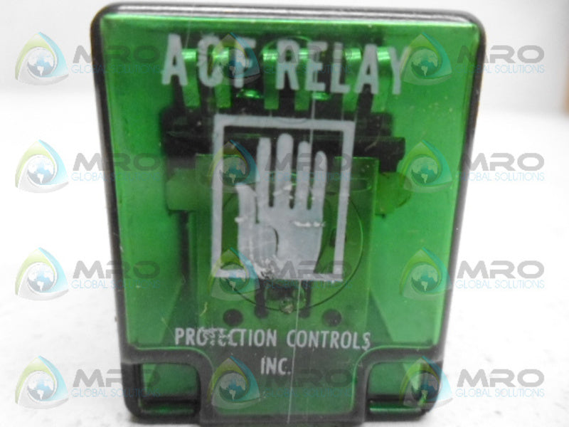 PROTECTION CONTROLS ACF RELAY 115V 60HZ *USED*