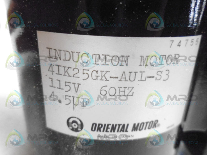 ORIENTAL MOTOR 4IK25GK-AUL-S3 INDUCTION MOTOR *NEW NO BOX*