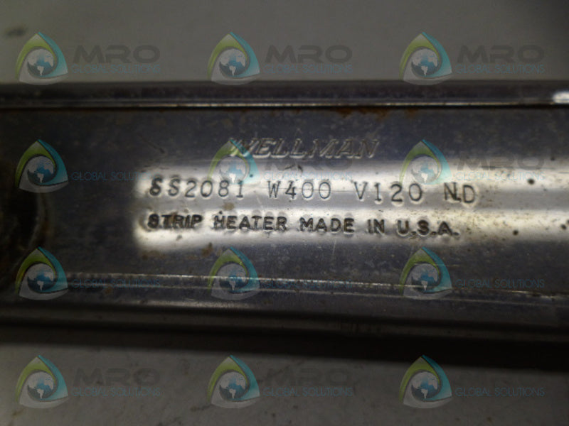 WELLMAN SS2081W400V120ND STRIP HEATER *NEW NO BOX*