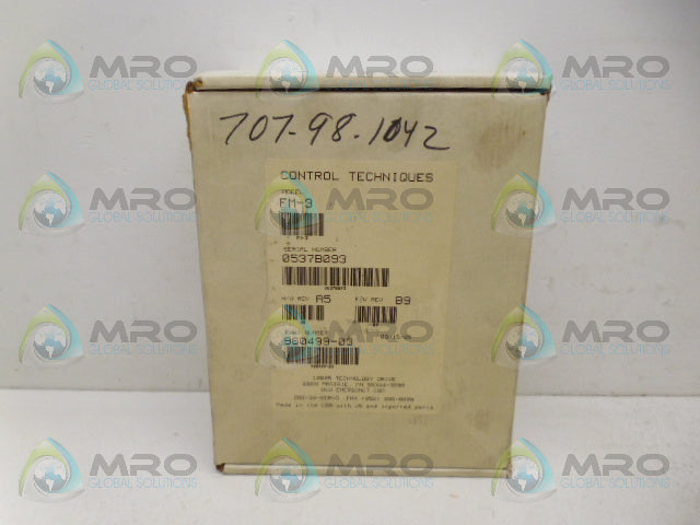 CONTROL TECHNIQUES FM-3 PROGRAMMING MODULE *NEW IN BOX*