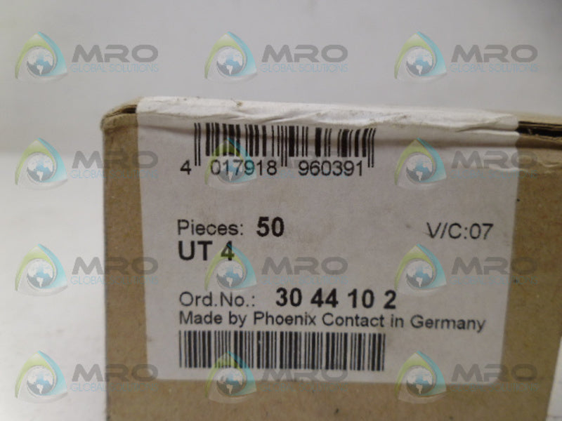 PHOENIX CONTACT UT4 TERMINAL BLOCKS (PKG OF 50) *FACTORY SEALED*