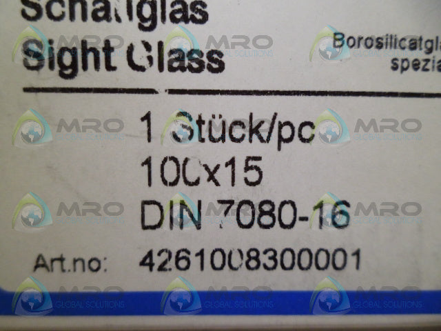 ILMADUR 7080-16 SIGHT GLASS *NEW IN BOX*