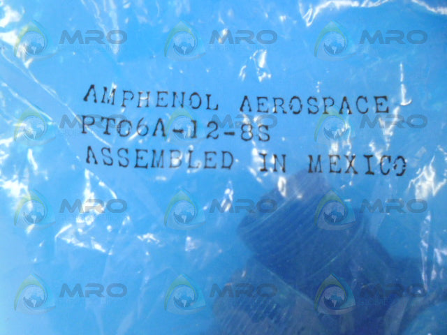 AMPHENOL PTO6A-12-8S CIRCULAR CONNECTOR RECEPTACLE *NEW IN FACTORY BAG*
