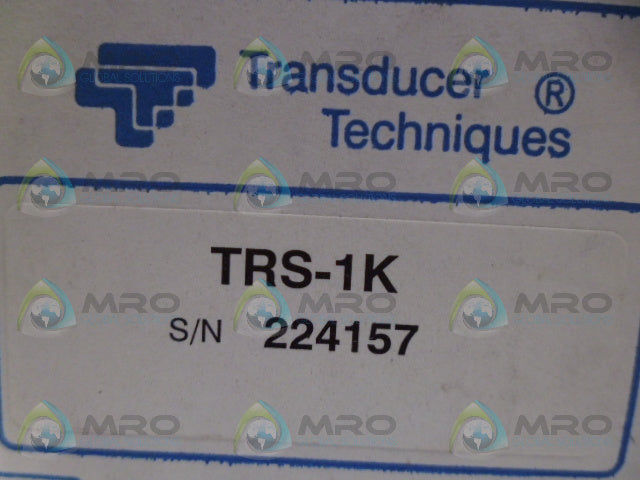 TRANSDUCER TECHNIQUES TRS-1K TORQUE SENSOR *NEW IN BOX*