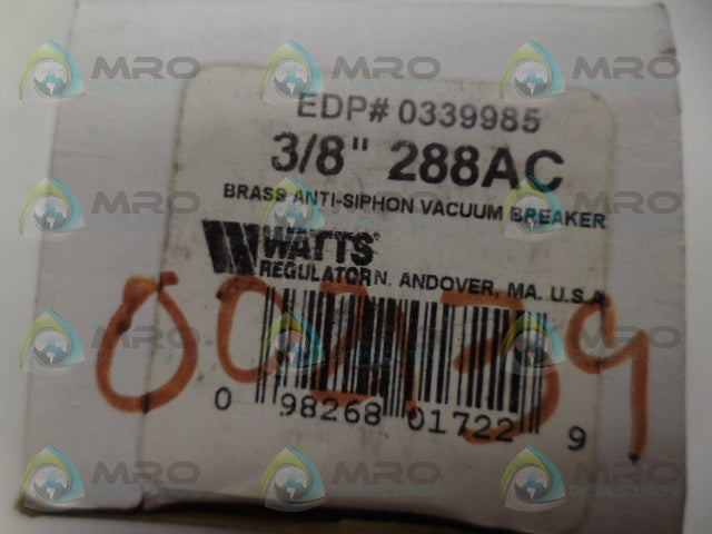 WATTS 288A-C VACUUM BREAKER *NEW IN BOX*