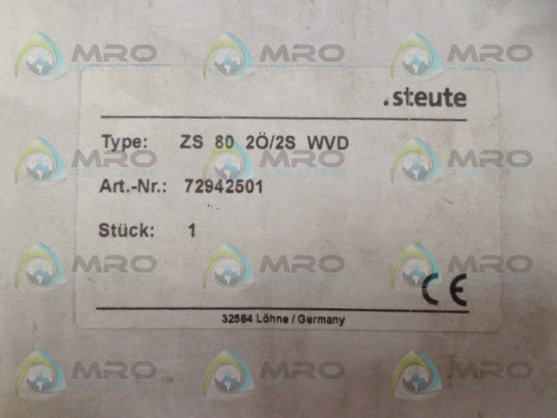 STEUTE ZS8020/2SWVD PULL SWITCH *NEW IN BOX*