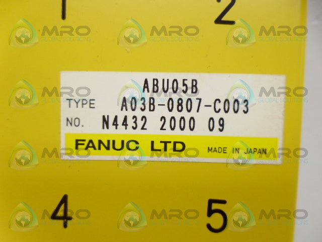FANUC A03B-0807-C003 I/O MODULE BASE *USED*