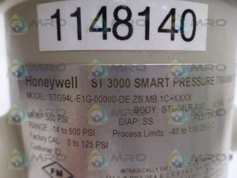 HONEYWELL STG94L-E1G-000-DEZS,MB,1C+XXXX TRANSMITTER *NEW NO BOX*