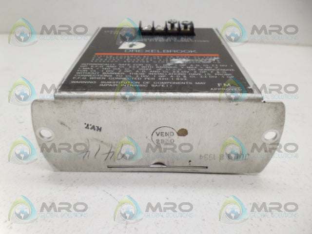 AMETEK DREXELBROOK 408-8200, 408-8202-001 SERIES LEVEL CONTROL *USED*