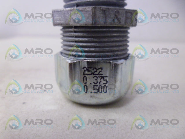 THOMAS & BETTS 2522 CORD CONNECTOR 1/2" STRAIN RELIEF *NEW NO BOX*