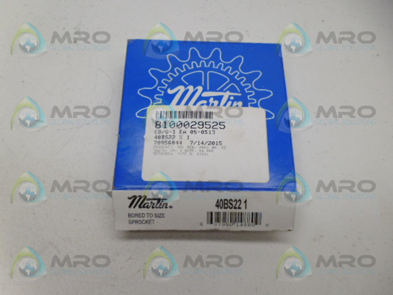 MARTIN 40BS22 SPROCKET 1 *NEW IN BOX*