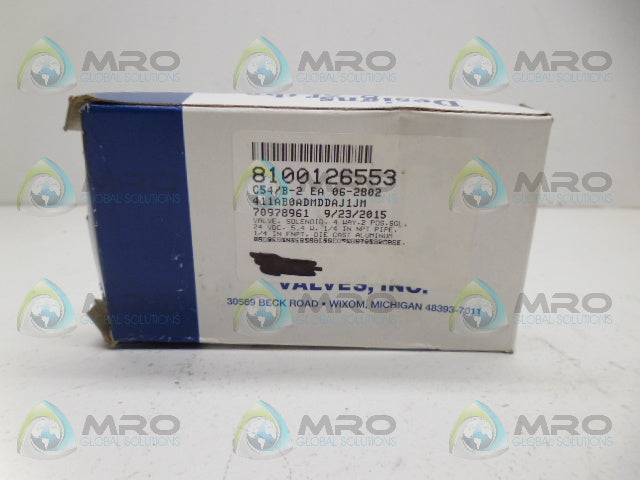 MAC 411A-B0A-DM-DDAJ-1JM SOLENOID VALVE *NEW IN BOX*