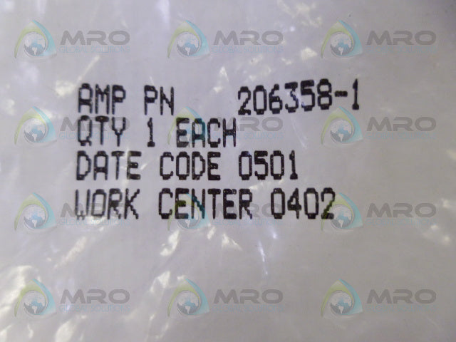 AMPHENOL 206358-1 CONNECTOR *NEW IN FACTORY BAG*