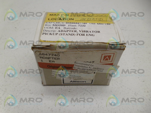 GENERAL MOTORS 6847740 ADAPTER *NEW IN BOX*