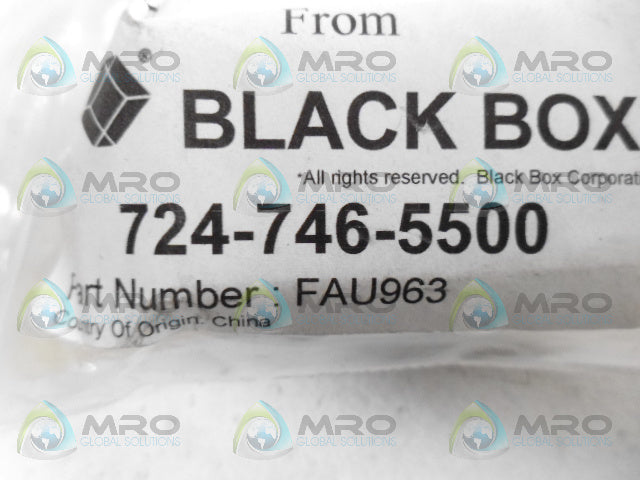 BLACK BOX FAU963 HARD-WIRE COUPLER *NEW IN FACTORY BAG*