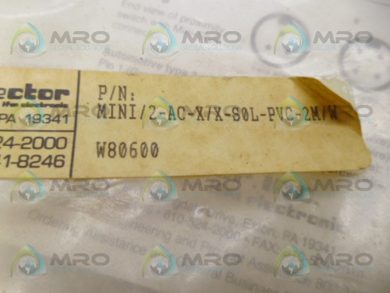 IFM EFECTOR W80600 CABLE *NEW IN FACTORY BAG*