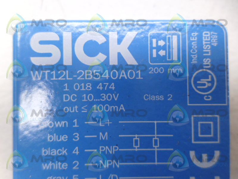 SICK WT12L-2B540A01 PROXIMITY SENSOR *NEW NO BOX*