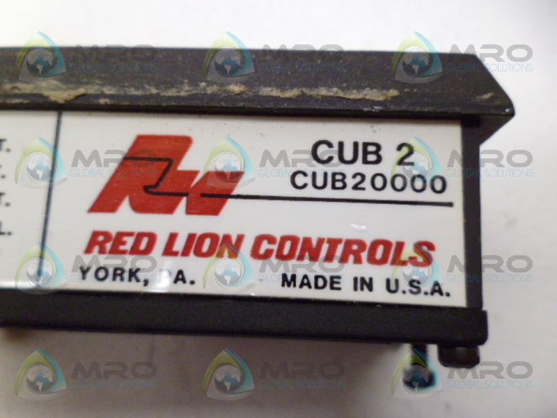 RED LION CONTROLS CUB20000 DIGITAL COUNTER *USED*