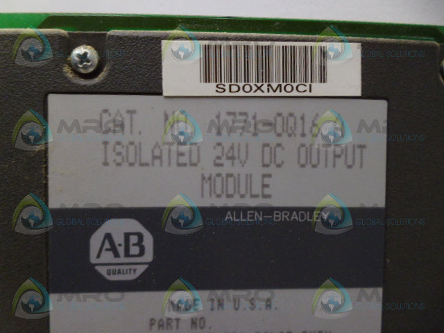 ALLEN BRADLEY 1771-OQ16 SER. A OUTPUT MODULE *NEW NO BOX*