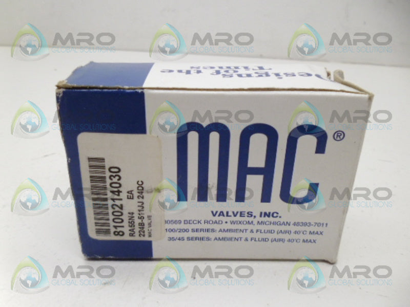 MAC 224B-511JJ SOLENOID VALVE *NEW IN BOX*