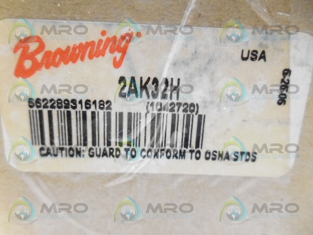BROWNING 1042720 2AK32H V-BELT PULLEY *NEW IN BOX*