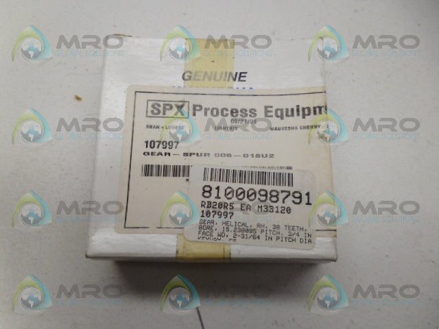 SPX 107997 GEAR SPUR *NEW IN BOX*