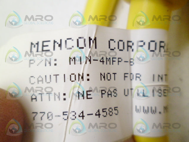MENCOM MIN-4MFP-6 CORDSET *NEW NO BOX*