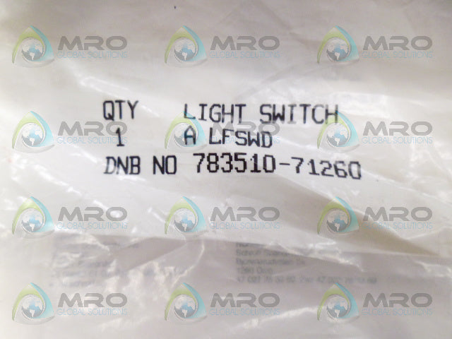 HOFFMAN 783510-71260 LIGHT SWITCH *NEW IN FACTORY BAG*