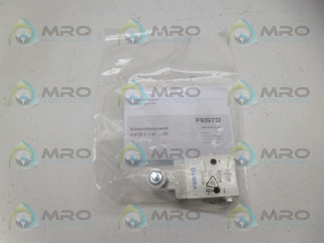 FESTO RW/0-3-1/8 SWIVEL LEVER VALVE *NEW IN FACTORY BAG*
