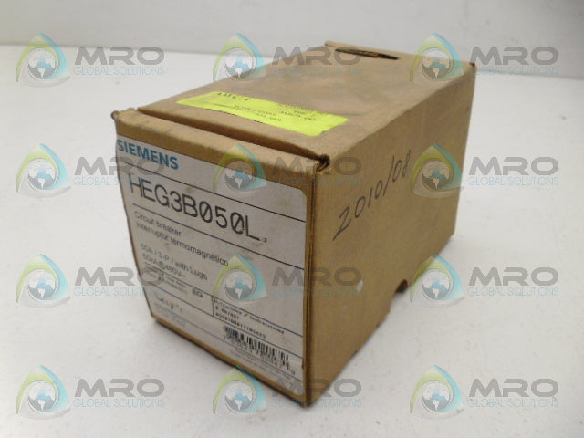 SIEMENS HEG3B050L CIRCUIT BREAKER *NEW IN BOX*
