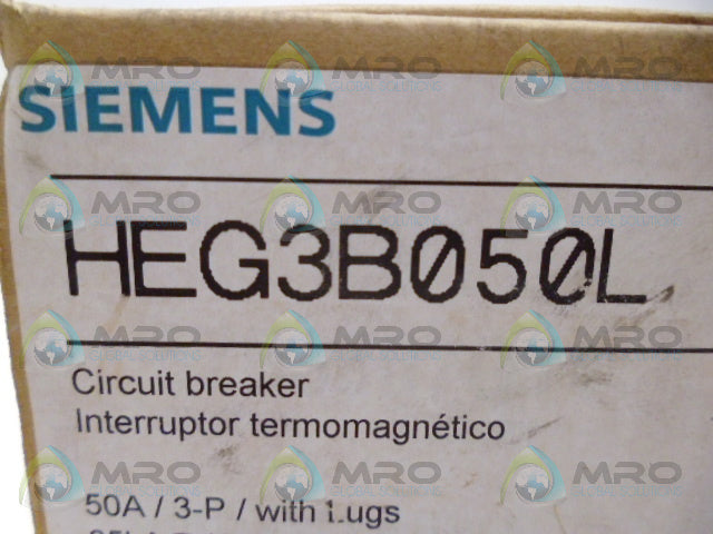 SIEMENS HEG3B050L CIRCUIT BREAKER *NEW IN BOX*