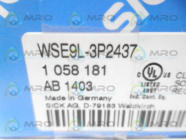SICK WSE9L-3P2437 CONNECTOR *NEW IN BOX*