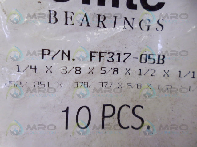 OILITE FF317-05B FLANGED BEARING SLEEVE (PACKAGE OF 10) *NEW IN FACTORY BAG*