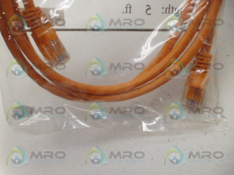 INDUSTRIAL MRO 350 MHZ CAT. 5E PARCH CORD *NEW IN FACTORY BAG*