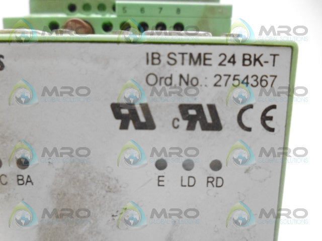 PHOENIX CONTACT IBSTME24BK-T BUS TERMINAL *NEW NO BOX*