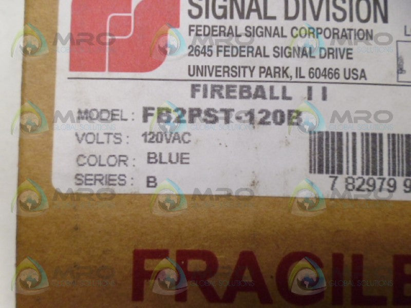 FEDERAL SIGNAL FB2PST-120B SINGLE FLASH STROBE *NEW IN BOX*