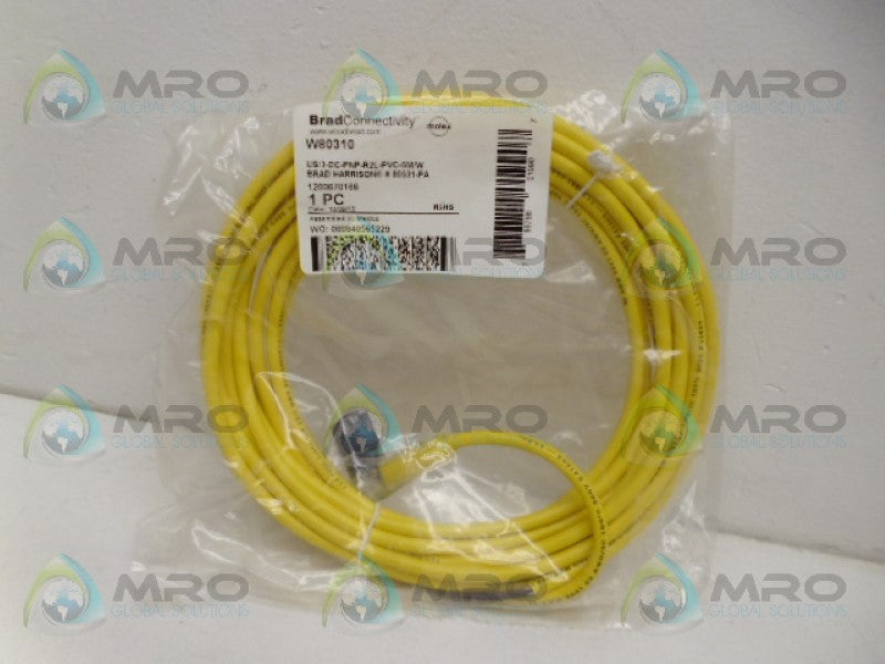 BRAD CONNECTIVITY W80310 CONNECTOR CABLE *NEW IN FACTORY BAG*