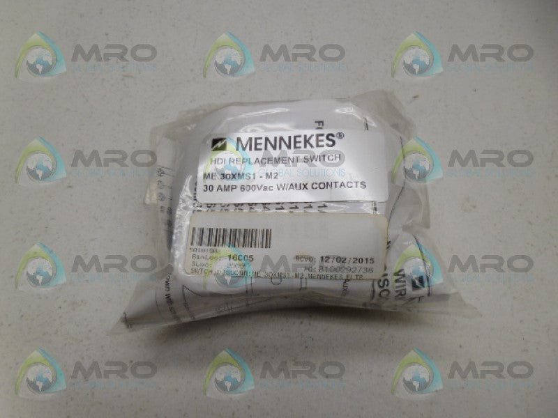 MENNEKES ME30XMS1-M2 SWITCH *NEW IN FACTORY BAG*