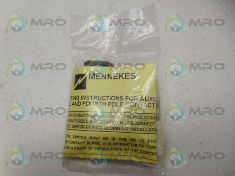 MENNEKES ME30AUX CONTACT BLOCK *NEW IN FACTORY BAG*