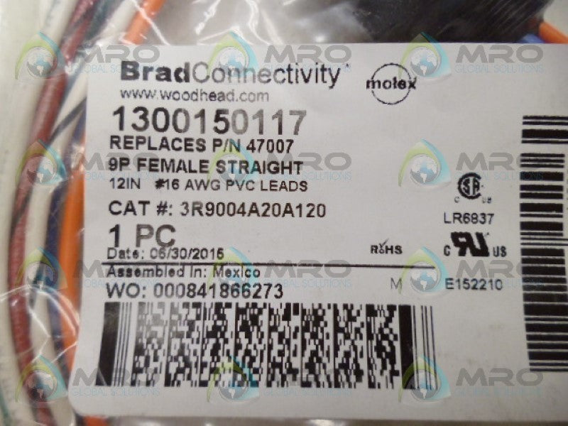 DANIEL WOODHEAD 1300150117 CABLE *NEW IN FACTORY BAG*