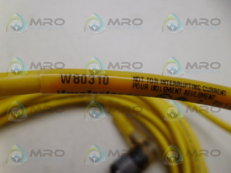 IFM EFECTOR W80310 CONNECTOR CABLE *NEW NO BOX*