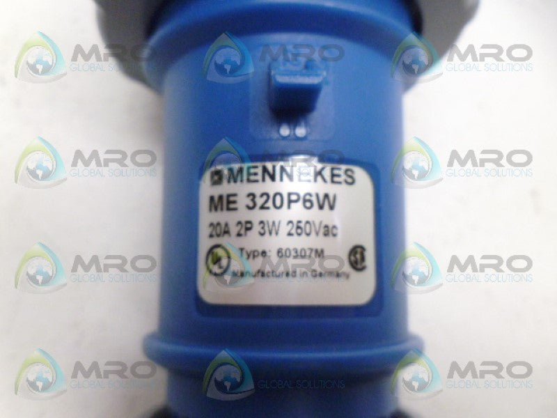 MENNEKES ME320P6W PLUG  *NEW NO BOX*