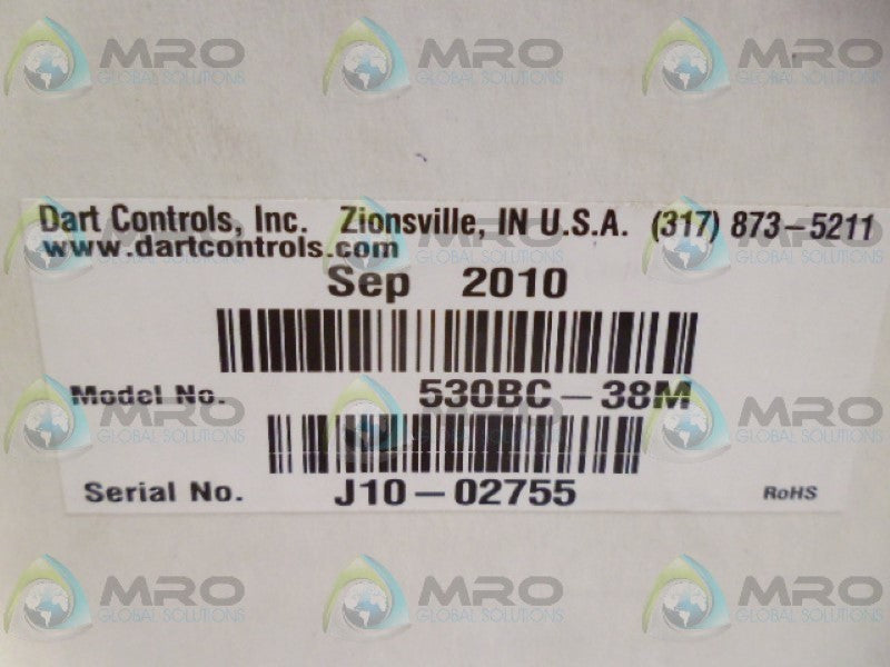 DART CONTROLS 530BC-38M DUAL VOLTAGE CONTROL *NEW IN BOX*