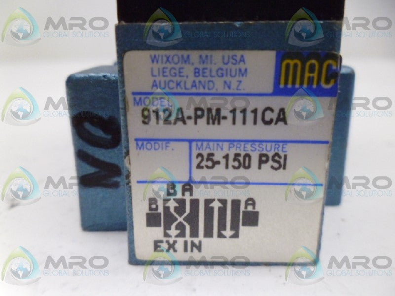MAC 912A-PM-111CA SOLENOID VALVE *NEW NO BOX*