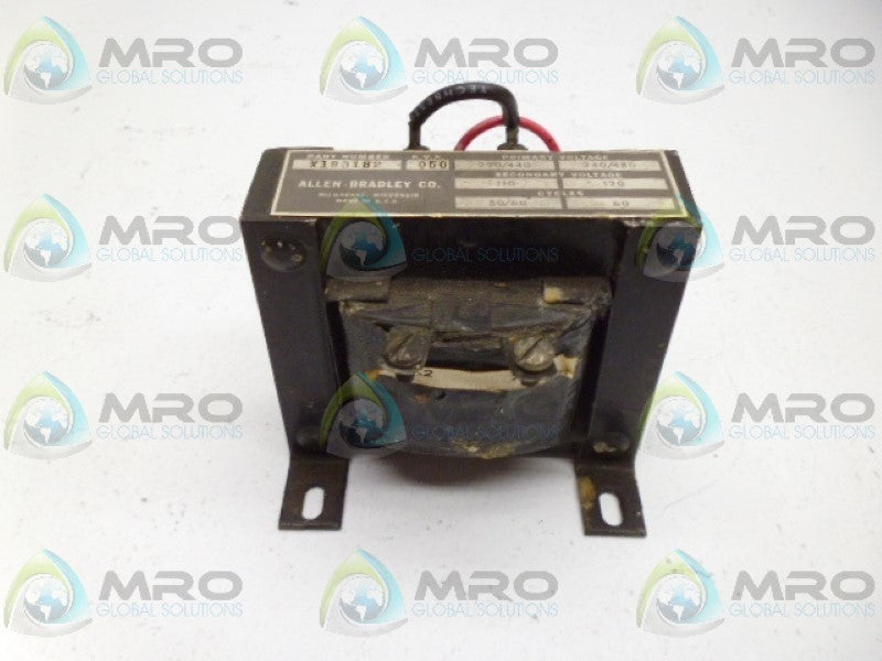 ALLEN BRADLEY X183182 CONTROL TRANSFORMER *USED*