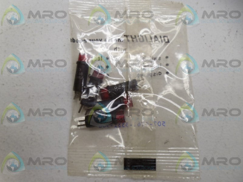 DIALIGHT 507-4761-3331-500 INDICATOR RED (PKG OF 5) *NEW IN FACTORY BAG*