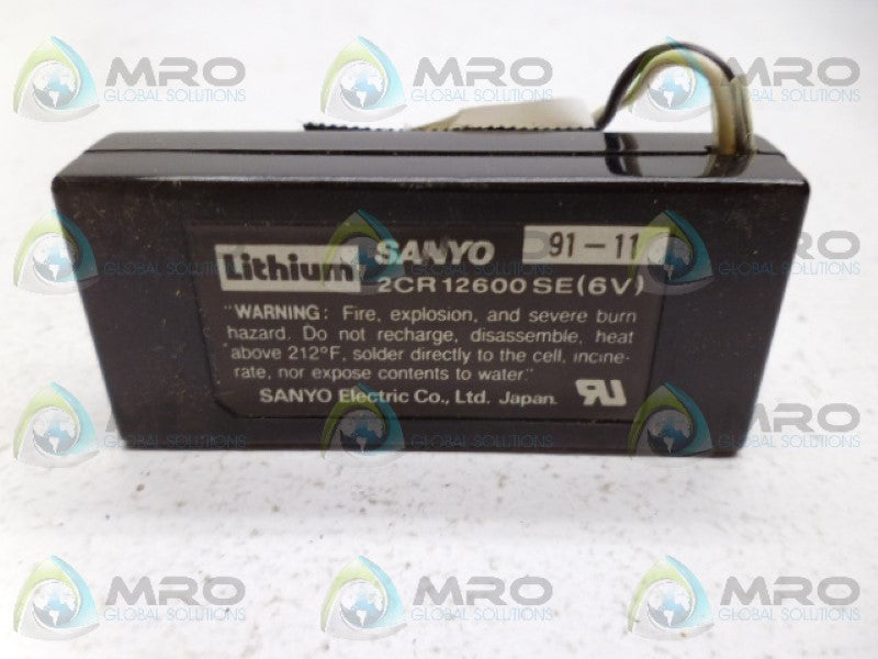SANYO 2CR12600SE(6V) BATTERY *NEW NO BOX*