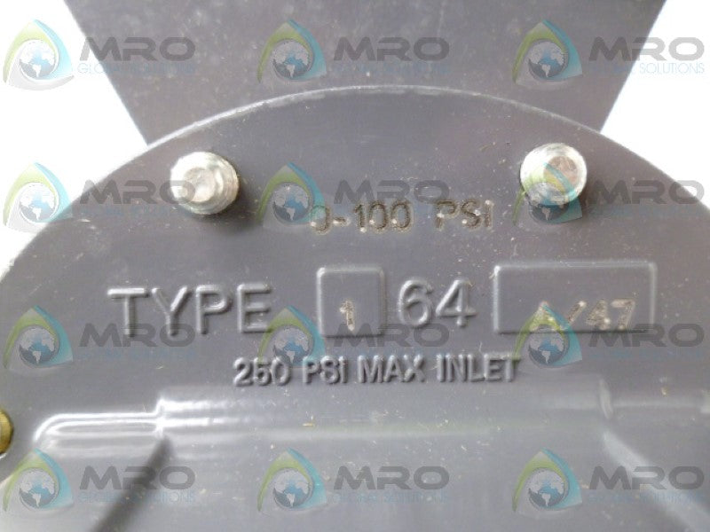 FISHER TYPE 64 REGULATOR *USED*