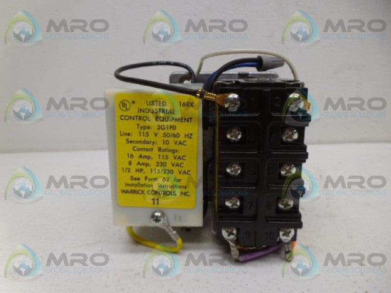 WARRICK 2G1F0 RELAY CONTROL *NEW IN BOX*